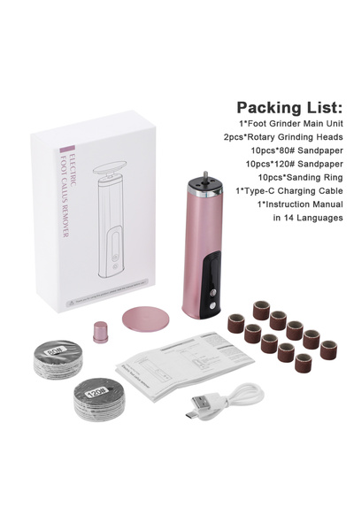 Choice أدوات باديكير كهربائية من جولد روز، مبرد صنفرة للقدمين، أداة احترافية ...