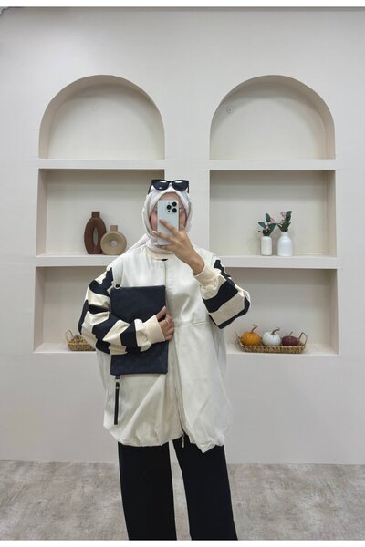 lurex moda Bomber Vest