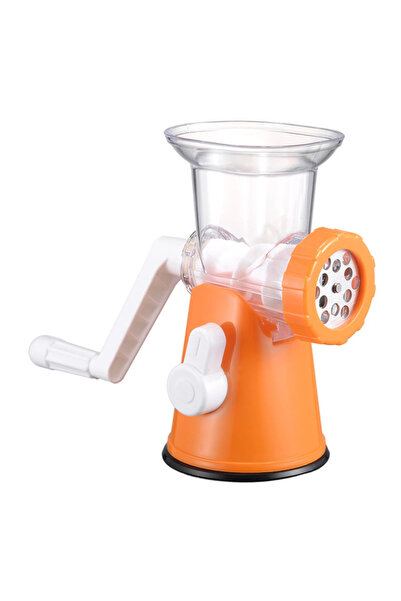 Alloet مفرمة لحم يدوية من الفولاذ المقاوم للصدأ باللون الأسود، مفرمة منزلية، معالج طعام