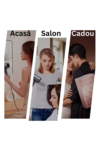 TSItech Professional ionic hair dryer, fast drying, 200 million negative ions, automatic curling