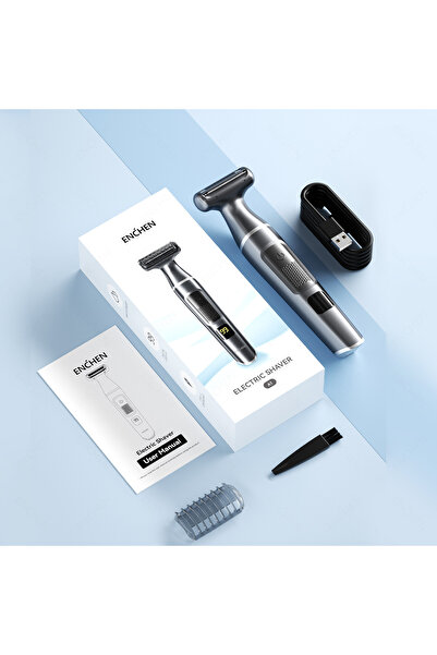 Choice ماكينة حلاقة كهربائية احترافية للاستخدام الجاف والرطب من ENCHEN باللون...