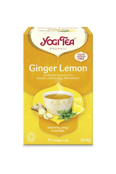 Yogi Tea Ceai bio Ghimbir si Lamaie, 17 pliculete 30.6g