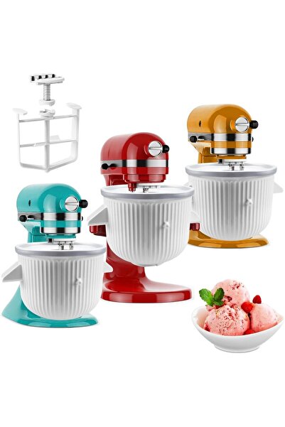 Choice ملحق صانع الآيس كريم لخلاط كيتشن إيد، وعاء الآيس كريم متوافق مع 4.5 كوارت وL...