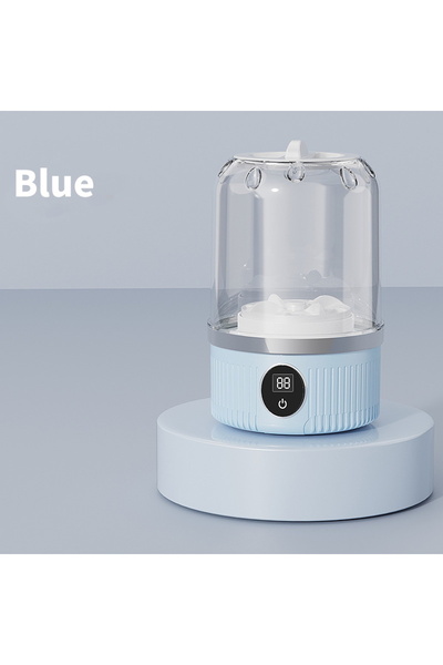 Choice غسالة ملابس لاسلكية صغيرة محمولة سعة 1 لتر لتنظيف الملابس الداخلية والجوارب وغسالة قابلة للتجفيف