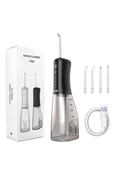 Choice جهاز تنظيف الأسنان بالماء المحمول باللون الأبيض، سعة 350 مل، 4 أوضاع ق...