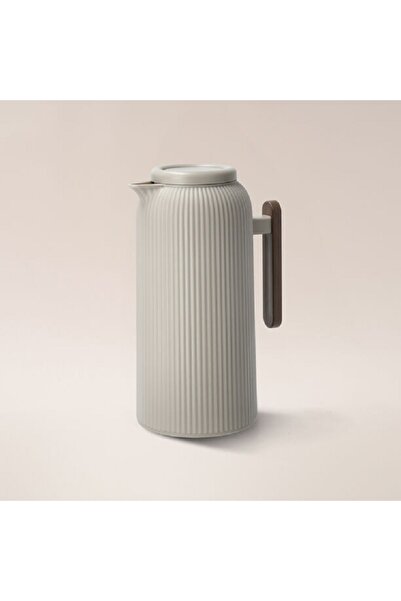 Dallaty beige plastic vacuum flask 1L