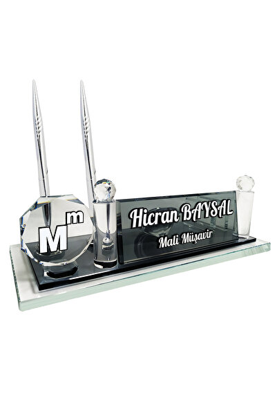 SENTEZ MASA İSİMLİĞİ Muhasebeci Kristal Masa İsimliği Yeni İş Hediyesi