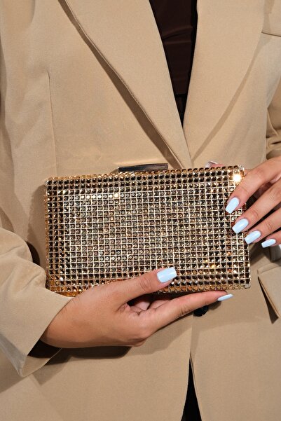 LuviShoes Gomeda Copper Square Stone Women's Evening Dress Bag