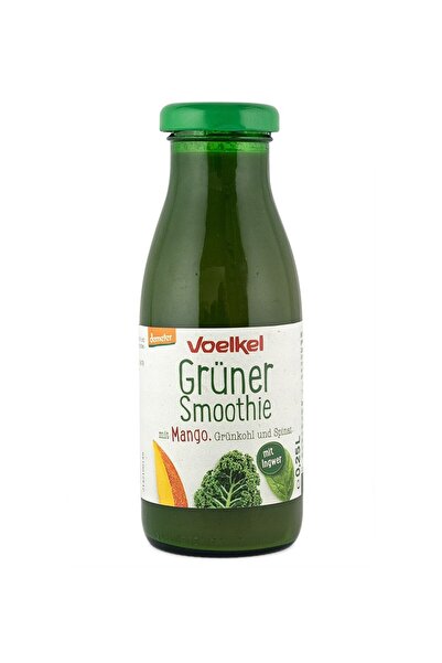 Voelkel Organic green smoothie with mango, kale and spinach, 250ml