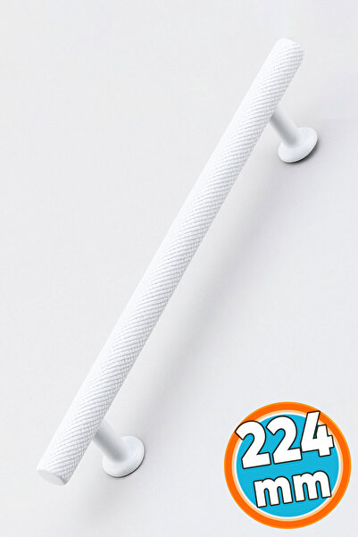 NZB Mobilya Çekmece Mutfak Dolabı Dolap Kulpları Kulbu Kulpu Beyaz Metal Kulp 224 mm - 22.4 cm
