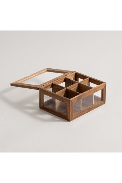 Dallaty acacia wood tea box 21*16*10cm