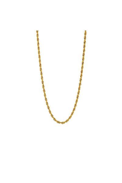 Pursehuit Colier auriu, oțel inoxidabil, placat cu aur de 18k, răsucit, Domin...