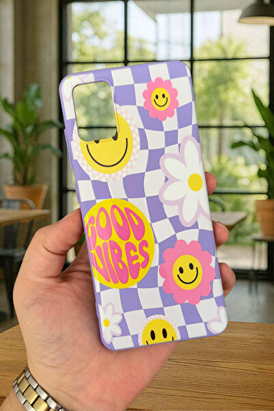 Vip Case Samsung Galaxy A51 Uyumlu Good Vibes Silikon Darbe Emici Klasik Koru...