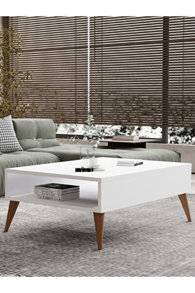 trendkonsept Orta Sehpa Masa Salon Sehpası Lüx Model 90x50x33 Beyaz