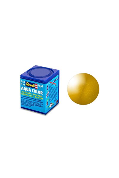 REVELL Vopsea metalică Aqua Brass - 18ml - pe bază de apă