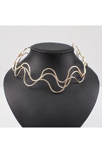 Pursehuit Χρυσό κολιέ, φτιαγμένο από λυγισμένο σύρμα, Heloise C4