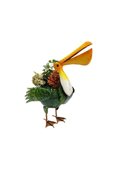 hectarul Ghiveci decorativ metalic pictat, Pelican, 47 x 21 x 57 cm