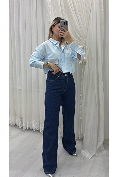 Store Bol Paça Mavi Kot