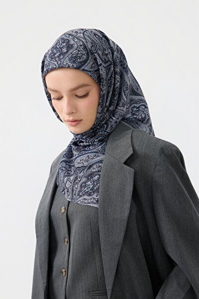 Qef Cotton Scarf Magic Navy Blue