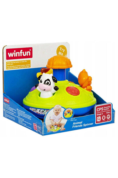 WINFUN Jucărie interactivă pentru bebeluși - Rotitoare cu lumini și sunete