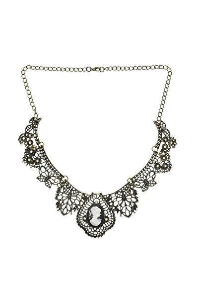 Pursehuit Colier auriu, stil vintage, cu pietre, Lancelot C13 OUT