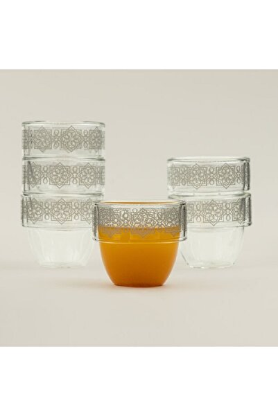 Dallaty glass coffee cup set 6pcs