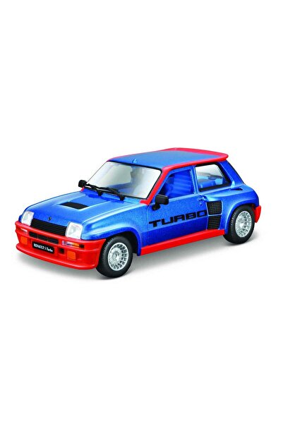 BBURAGO Macheta Masinuta 1:24 Renault 5 Turbo Albastru/Rosu
