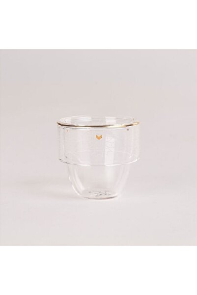 Dallaty white glass Saudi coffee cups set 6 pcs