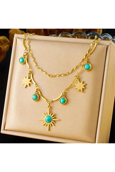 Pursehuit Χρυσό κολιέ, κατασκευασμένο από ανοξείδωτο ατσάλι, φυσητό με χρυσό ...