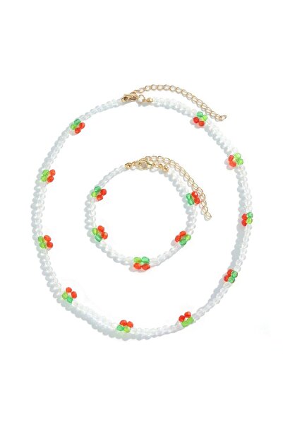 Pursehuit Σετ κολιέ και βραχιόλι, χρυσό, με μαργαριτάρια, Meaghan C1