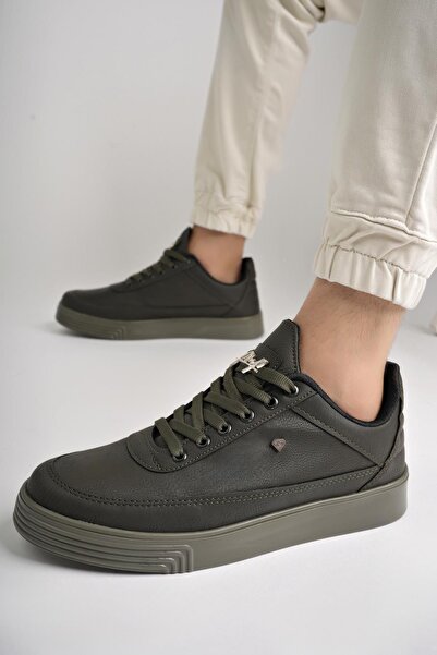 Ludiva Erkek Yürüyüş Ortopedik Rahat Günlük Sneaker Yeşil