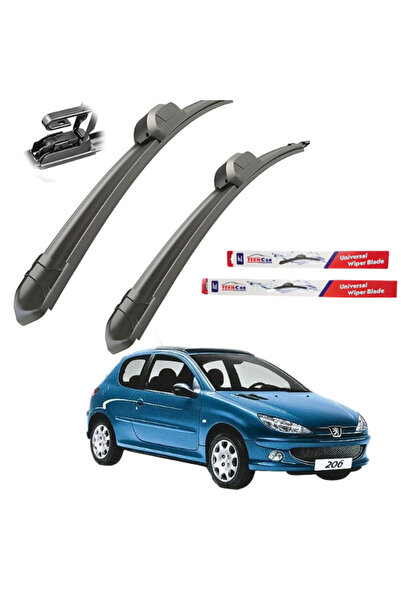TEAMCAR Peugeot 206 (1998-2012) Υαλοκαθαριστήρες εμπρός σετ
