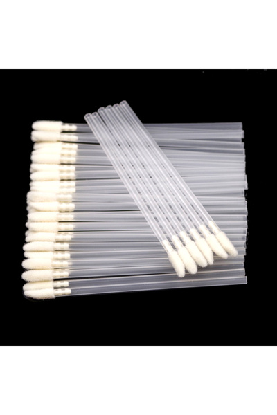 Choice3 فرشاة شفاه شفافة من Kekelala، 50 قطعة للاستخدام مرة واحدة، أدوات وضع أحمر الشفاه وملمع الشفاه، أعواد تنظيف المكياج، تنظيف دقيق B