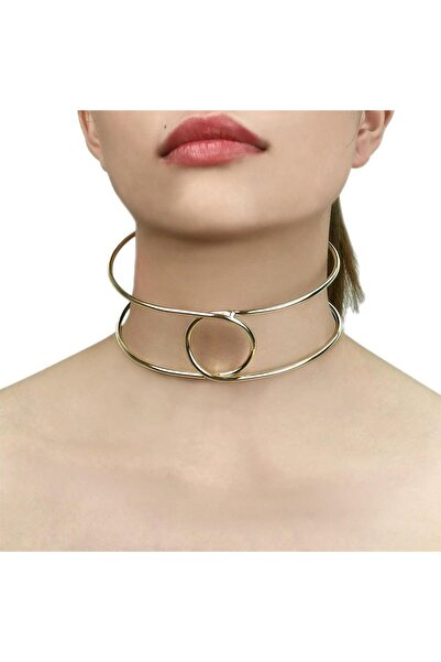Pursehuit Κολιέ choker, χρυσό, 2 στρώσεις, Casander C6