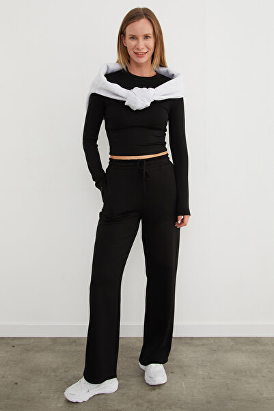 Fulla Moda طقم مودال أساسي مكون من قطعتين مع حزام للخصر