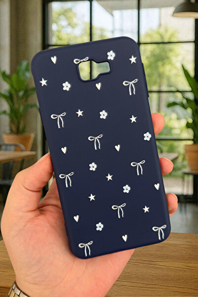 Vip Case Samsung Galaxy J7 Prime - Mini Fiyonk Desenli Silikon Darbe Emici Klasik Korumalı Rubber Kılıf
