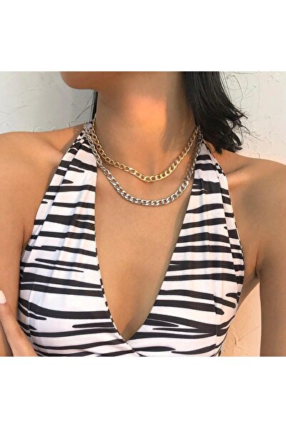 Pursehuit Σετ 2 κολιέ, χρυσό και ασήμι, Sandor C2 OUT