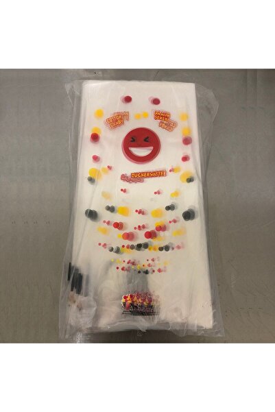 Festiva Çubukta Pamuk Şeker Poşeti Küçük Boy - 100 Adet ( Klips Hediyeli) 17.5×37.5 cm