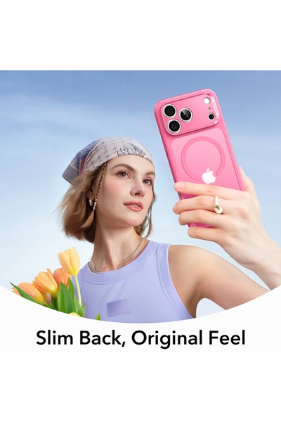 ESR Case for iPhone 17 Pro Max, slim, Classic Hybrid HaloLock, Pink