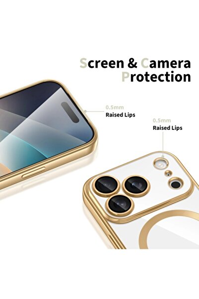 SKYDDAR INNOVATION Θήκη για iPhone 17 Pro, Πολυτελής Ασπίδα Magsafe, Αντικραδασμική Προστασία, Σετ Αυτοκόλλητων, Πορτοκαλί