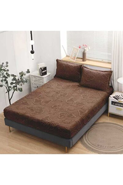 CHIRASO CHIRASO, COCOLINO Elastic Bed Cover, Butterfly Pattern 180x200+30cm and 2 Pillowcases 50x70cm