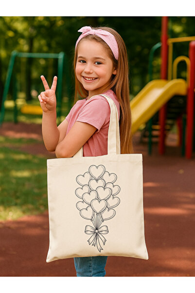 Cemira Boyama Seti Kalpli Boyama Çantası Hobi 35*40 Ham Bez Çanta Boyama Anaokulu Çocuk Etkinlik Boyama