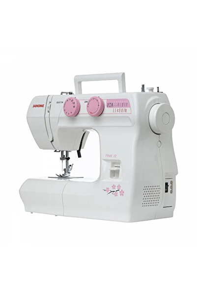 Janome Masina de cusut electromecanica PINK12, 14 Programe, 860 Imp/Min, 60W, Alb/Roz
