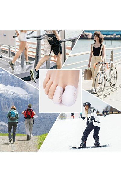 General Store Set 4 huse de protecție din silicon pentru degete, material respirabil, SA&SO General Store®, alb