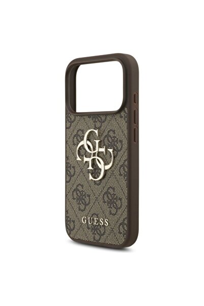 Guess Original iPhone 17 Pro Hardcase 4G Big Logo, brown, GUHCP17L4GMGBR