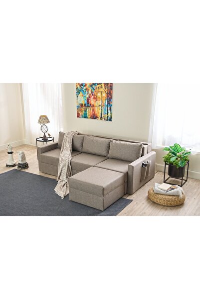 Rabi Saros Yataklı Sandıklı Sağ/Sol Köşe Kahve