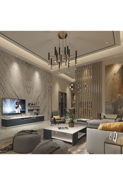 Decoraktiv Trendstyle 4s Mdf Tv Ünitesi ve Orta Sehpa 2'li Set