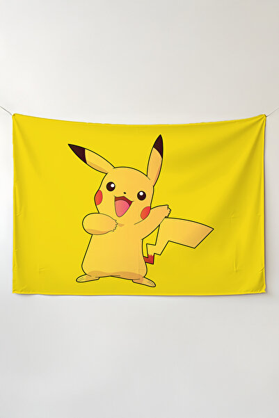 Charmbi غطاء جداري أفقي من بوكيمون - سجادة جدارية من القماش عالي الجودة بتصمي...