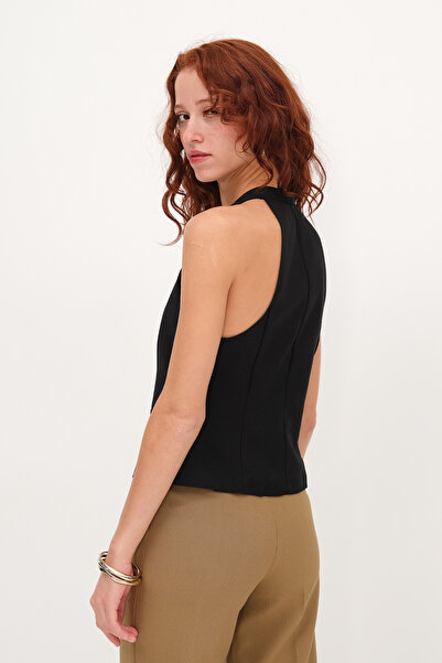 Addax Γιλέκο με κρυφά κουμπιά Y7602