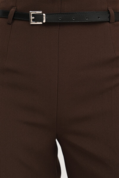 Addax Belted Wide Leg Pants Pn3834